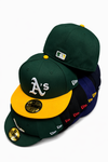 GORRA - PLANA BEISBOLERA ATHLETICS VERDE X AMARILLA