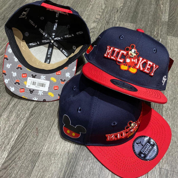 GORRA INFANTIL -MICKEY - AZUL X ROJO