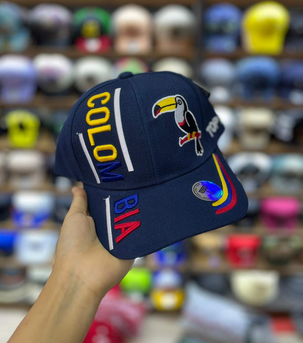 GORRA- COLOMBIA AZUL TUCÁN
