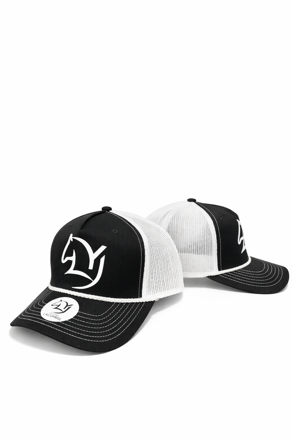 GORRA-YEISON JIMENEZ NEGRA X BLANCA MALLA