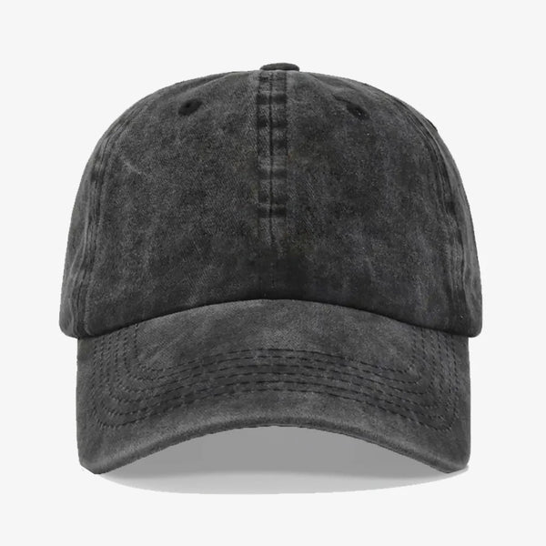 GORRA BASIC PERSONALIZADA NEGRA PRELAVADA